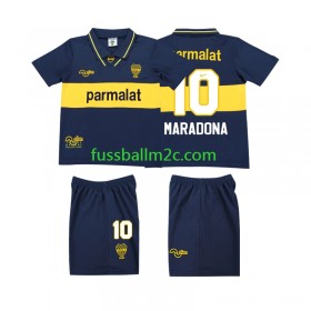 Fußballtrikots CA Boca Juniors MARADONA 10 1993 1995 Retro Kinder Heim Trikotsatz